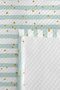 Mint Striped Youth Room Single Pique Set - Gold Polka Dots 160X220 cm Quilted Bedspread - 7
