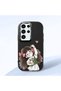 Samsung Galaxy S23 Ultra Compatible Case Camera Protector Black Silicone Couple Phone Case Girl Patterned