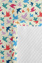 Colorful Birds Pastel Cream Young Room Single Pique Set-Modern 160X220 cm Quilted Bedspread - 7