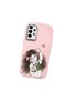 Samsung Galaxy A13 Compatible Case Camera Protector Pink Silicone Couple Phone Case Girl Patterned - 3