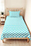 Heart Turquoise Young Room Single Pique Set - Minimal White 160X220 cm Quilted Bedspread - 4