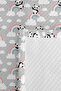 Gray Panda Rainbow Children's Room Single Pique Set - Pastel Cloudy 160X220 cm Bedspread - 7