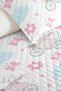 Pink Cat Girl's Pique Set - Cloud Flower Blue Baby Room Seasonal Bedspread - 160X220 cm - 3