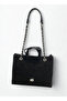 C3014 Pleated Alcantra Chain Hand and Shoulder Bag - 3