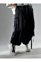 Men's Black Loose-Fit Trousers with Rope Detail Coc3243 - 3