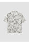 Vizyon New Season Relax Fit Patterned Men's Shirt