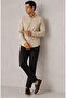 Beige Rayon Fabric Regular Fit Long Sleeve Men's Shirt |   Mes1310164-1 - 5