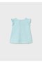 Newborn Baby Girl Combed Cotton Dress Blue - 2