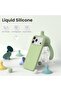 Compatible with iPhone 17 Pro Max Case, Liquid Silicone Shockproof Cover, Light Green - 3