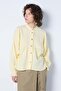 Women's Drawstring Muslin Shirt Yellow 31146