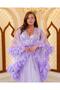 Special Design Feather Detailed 2-Piece Long Dressing Gown - 3