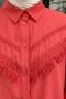 Tassel Detailed Shirt 2109 - Red - 4