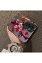 Samsung Galaxy A36 5g Compatible Silicone Edge Hard Back Case Couple Phone Case with Floral Pattern - 4