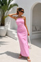 Women's Pink 100% Cotton Special Design Blouse & Skirt Two-Piece Set - 4