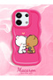 Poco X6 5g Compatible Case Camera Protector Red Silicone Couple Phone Case Cute Pattern - 2