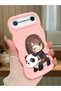 Tecno Pova Slim Compatible Case Camera Protector Pink Silicone Couple Phone Case Panda Pattern