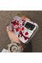 Samsung Galaxy S23 Fe Compatible Silicone Edge Hard Back Case Couple Phone Case with Floral Pattern - 4