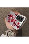 Infinix Hot 60 Pro+ Compatible Silicone Edge Hard Back Case Couple Phone Case with Floral Pattern - 4