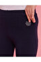 Girls Navy Leggings Embellished With Rhinestones - 5