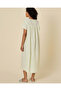 Women Green Embroidered Rayon Nightgown - 3