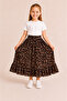 Girl's Long Skirt Summer Patterned Elastic Waist Comfortable Loose Skirt