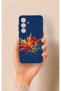 Samsung S25 Compatible Colorful Leaf Pattern Silicone Case