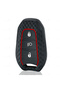 Silicone Key Case Cover for Peugeot 2008 3008 4008 5008 208 308 408 508 Rifter with Stripe Pattern(1 Pcs) - 5