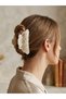 Bone Pattern Large Hairpin Matte Acetate Strong Hold Women's Hair Clip Hair Accessory Jewelry Gem 8 cm - 2