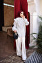 White Collared Tie-Dye Polka Dot Tunic - 3