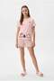Girl's Printed Shorts Pajama Set - 4