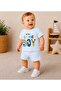 Baby Boy Handsome Boy Printed Cotton Fabric Short Sleeve Shorts Summer Set
