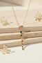 Multicolor Heart Stone Long Chain Necklace - Stylish and Modern Design - 4
