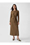 Lcw Everyday Green Soft Touch Tie-Waist Dress