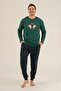 Wonderful Time Father Son Green Long Sleeve Pajama Set Ar3823-A-V1 - 5