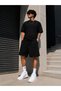 2-Piece Shorts for Men (Black-Grey) Summer Wide Fit Oversize Washable Fabric Anti-Sweat - 3