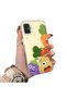 Samsung Galaxy A51 Compatible Silicone Edge Hard Back Case Couple Phone Case with Cartoon Pattern