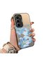Infinix Hot 60I Compatible Silicone Edge Hard Back Case Couple Phone Case with Floral Pattern