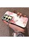 Samsung Galaxy S24 Ultra Compatible Silicone Edge Hard Back Case Couple Phone Case with Floral Pattern - 2