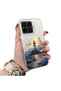Poco F8 Pro 5g Compatible Silicone Edge Hard Back Case Couple Phone Case Tower Pattern