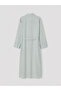 Lcw Modest Blue Striped Modal Blend Belted Shirt Dress - 6
