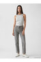 Vizyon New Season Gray Crew Neck Shiny Textured Women's Undershirt - 2