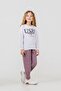 Girl's Embroidered White Long Sleeve Tracksuit Set Us2700-C-V1 - 2