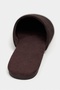 Modi Bitter Brown Suede Leather Flat Sole Closed Women's Slippers - 7