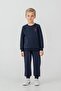 Boy's Printed Navy Blue Long Sleeve Tracksuit Set Us2606-C-V1 - 3