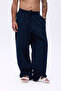 Super Baggy Linen Trousers with Elastic Waist