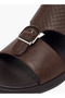 Men Buckle Accent Arabic Sandals - 7