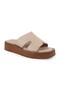 Women's Slippers Open Toe H-Strapped Thick Sole Mother's Shoes Antique Leather L078.5021