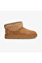 Women's Ankle Fur Stylish Detailed High Sole Tan Boots & Booties