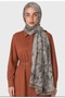 Mooncorn Nature Leaf Patterned Cotton Viscose Shawl 75X190 cm – Lightweight, Soft Textured, Suitable for 4 Seasons Women's Shawl - 2