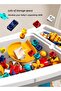 1 Set Plastic Multi Functional Building Block Table Chair Set Reversible Top Storage 108 Pcs - 8